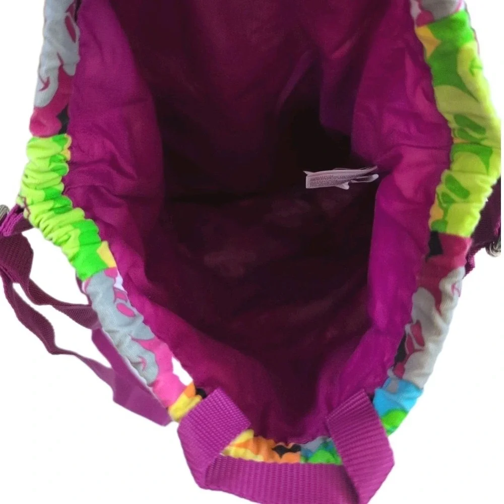 Walt Disney World Mickey Mouse All Over Drawstring Backpack Bag Disney Parks